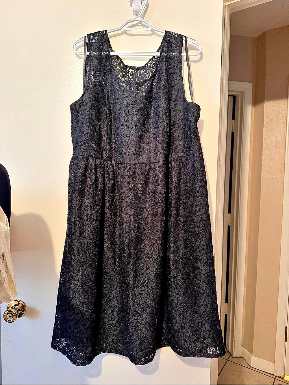 Lane Bryant Black Lace Dress Size 24 Like New